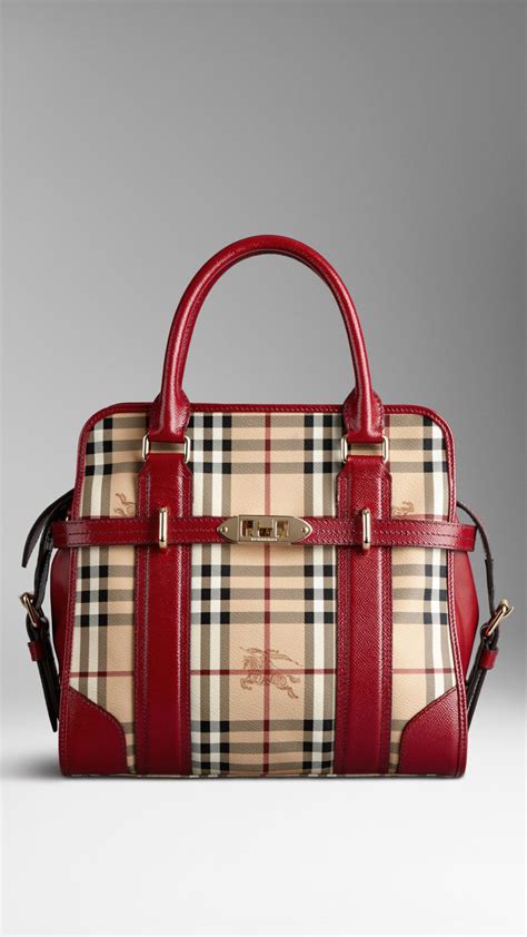 burberry haymarket bag red|pre owned Burberry bags.